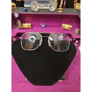 VINTAGE ALTAIR EYEWEAR 220 FRAMES 140 MADE IN ITALY Stainless Steel Color #110